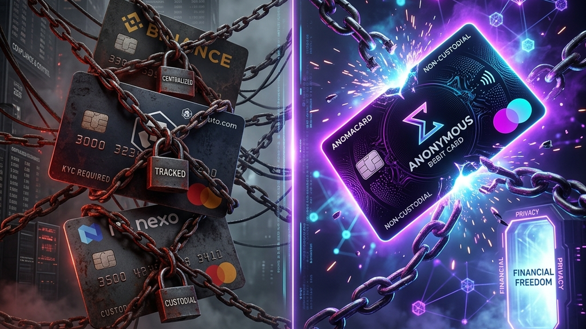 Best Crypto Cards in 2026: AnomaCard vs. Binance Card & Crypto.com