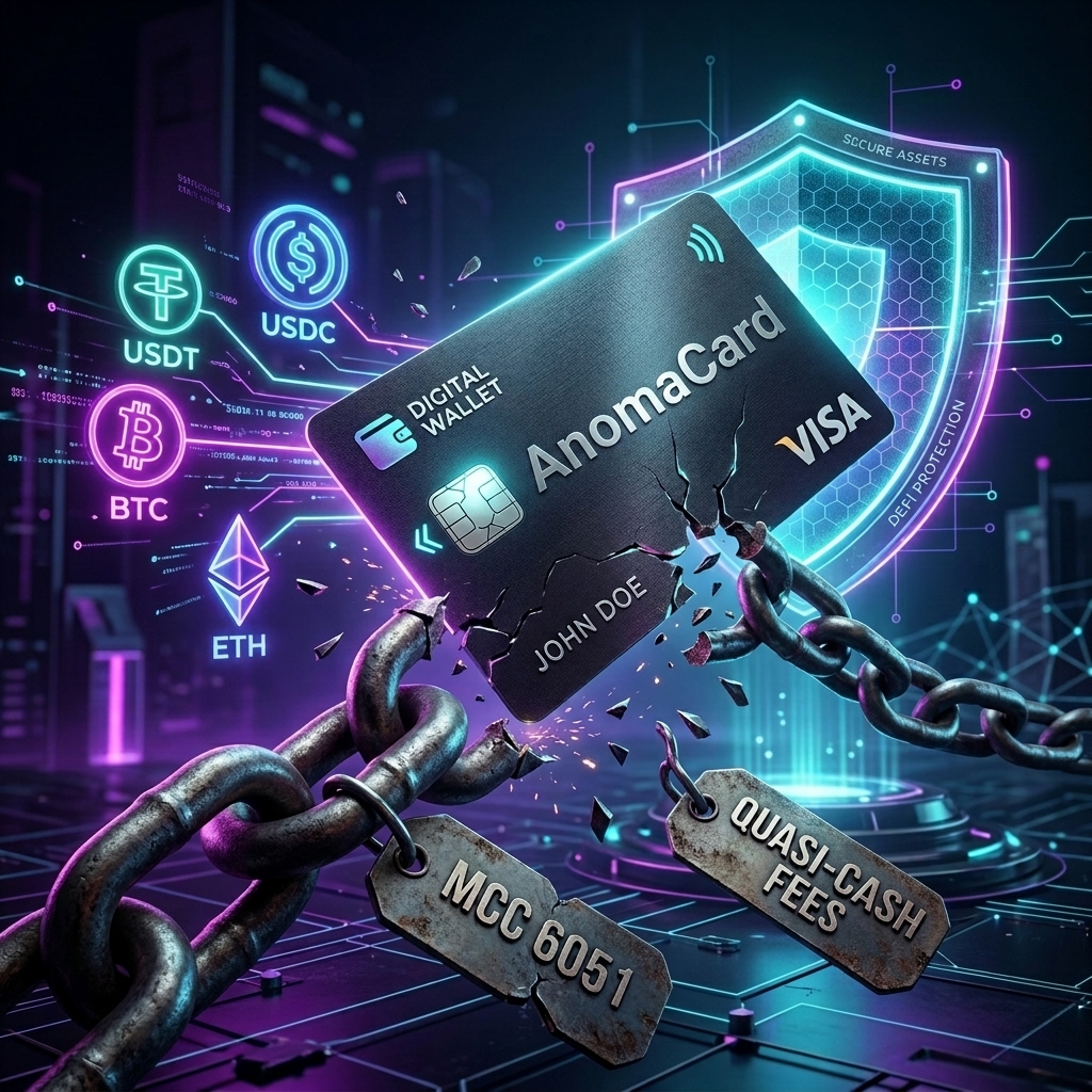 Wie man Quasi-Cash-Gebühren (MCC 6051) bei Krypto-Karten vermeidet